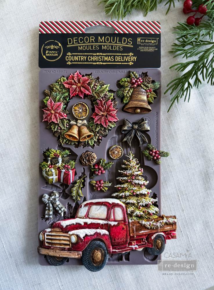 Country Christmas Delivery Mould by Redesign with Prima truck