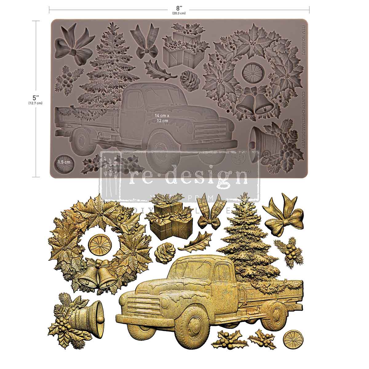Country Christmas Delivery Mould by Redesign with Prima