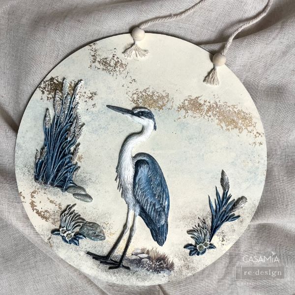 Feathered Stillness Heron Mould by Redesign with Prima