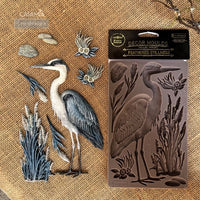 Feathered Stillness Heron Mould by Redesign with Prima