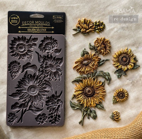 Decorative sunflower mold Golden Solstice Sunflower Mould by Redesign with Prima