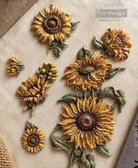 Golden Solstice Sunflower Mould by Redesign with Prima