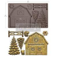 Homestead barn Holiday Mould by Redesign with Prima
