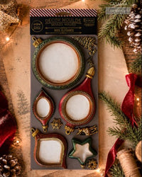 Silicone mold for making Christmas ornaments. Noel Elegance Mould by Redesign with Prima for Christmas