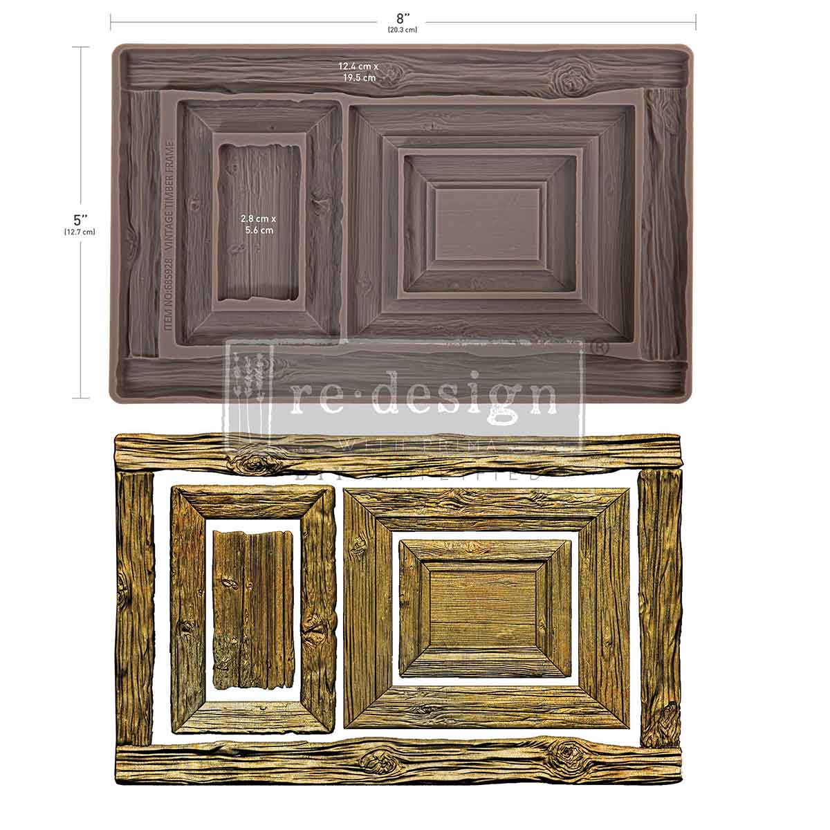 Vintage Timber Christmas Mould by Redesign with Prima