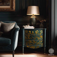 Redesign with prima christmas GOLD Luxe Foliage transfer Large KACHA