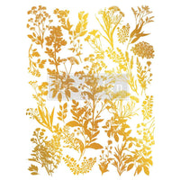 Redesign with prima christmas GOLD Luxe Foliage transfer Large KACHA