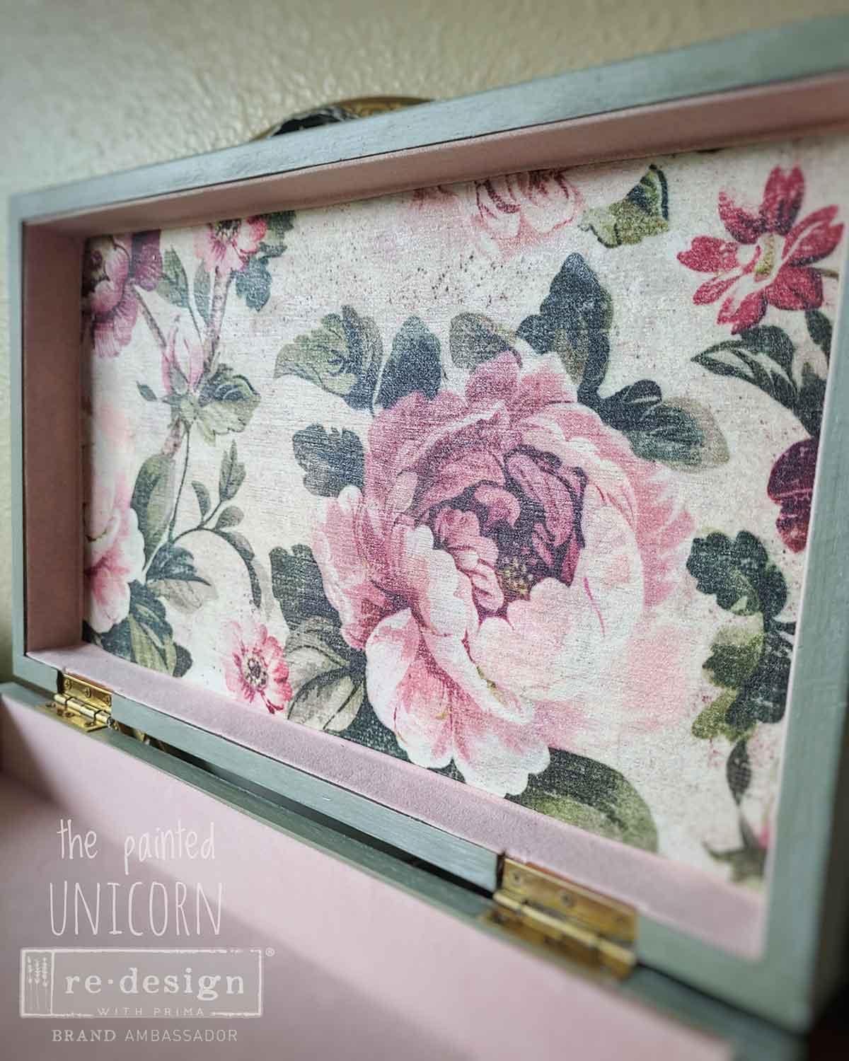 Timeless Blooms A3 Fiber Tissue Decoupage Paper 1 sheet KACHA