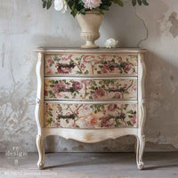 Timeless Blooms A3 Fiber Tissue Decoupage Paper 1 sheet KACHA