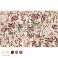 Timeless Blooms A3 Fiber Tissue Decoupage Paper 1 sheet KACHA