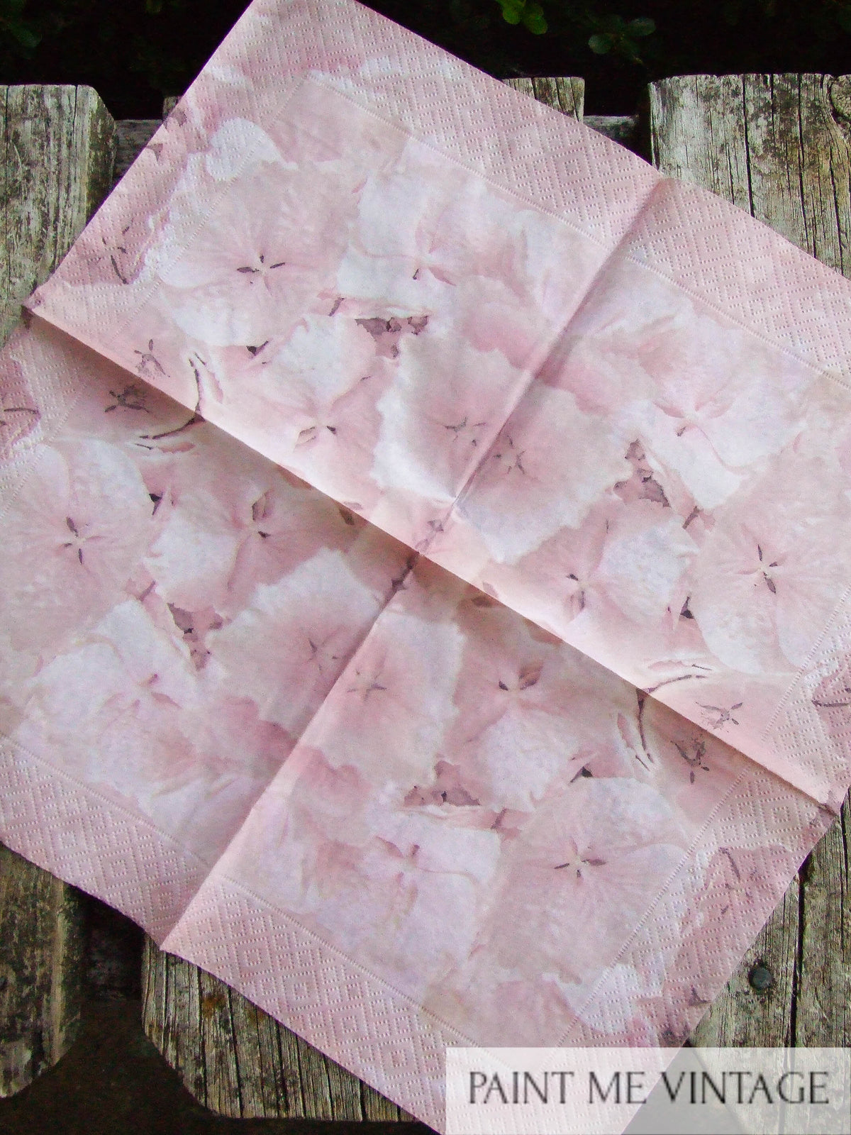 Hydrangea Petals Napkin for Decoupage