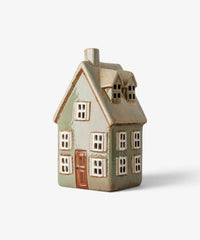 Devon Tea Light Cottage Tall Sage
