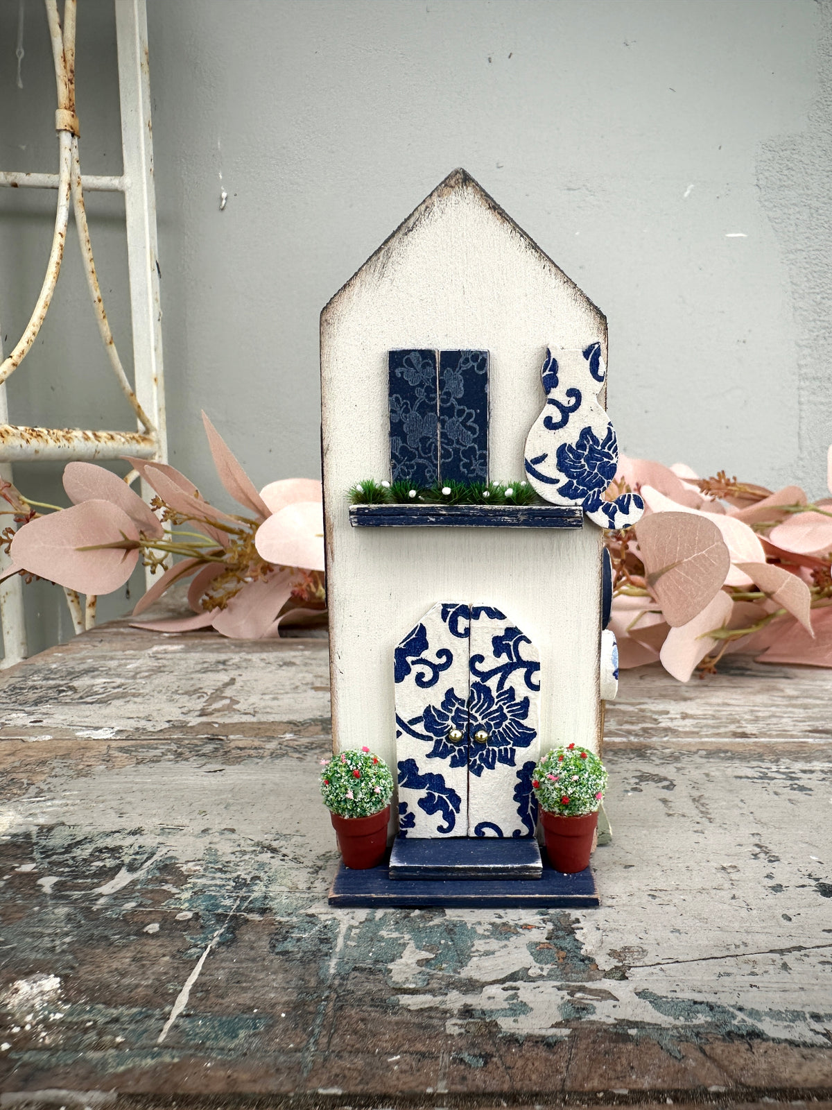 Handmade Houses Blue & White