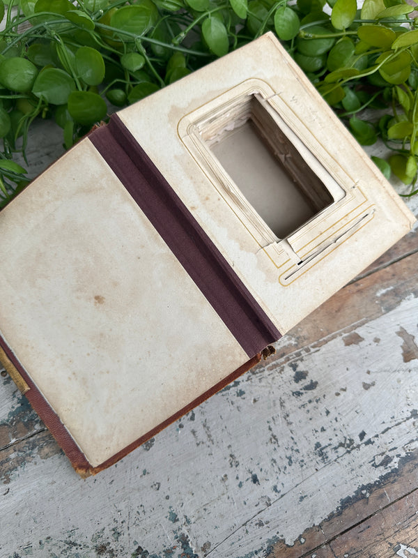 Leather book with secret inside