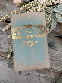 Fusion French Eggshell & Gold Reworked decorative Book 