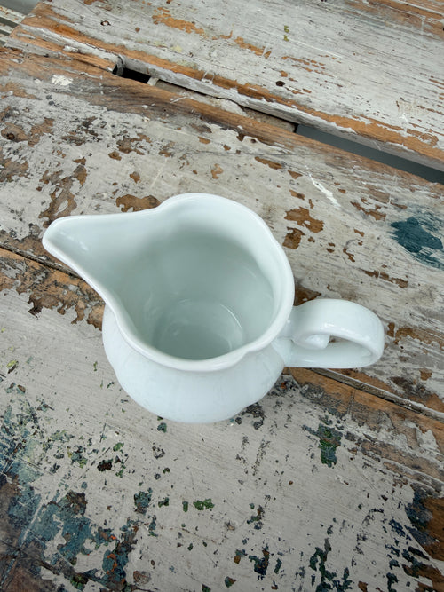 Small white porcelain jug