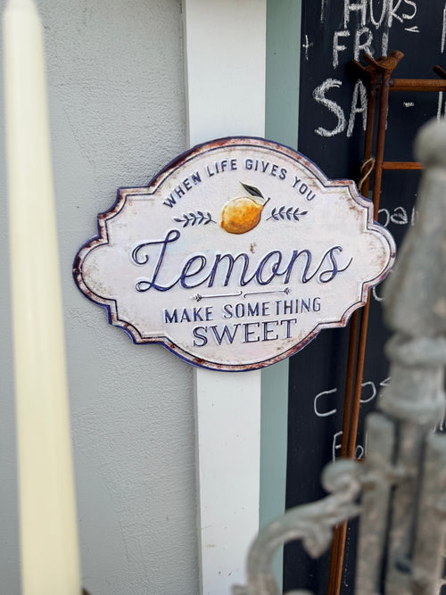 Lemons Sign Metal
