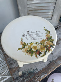 Mini Stool table Peony & Floral