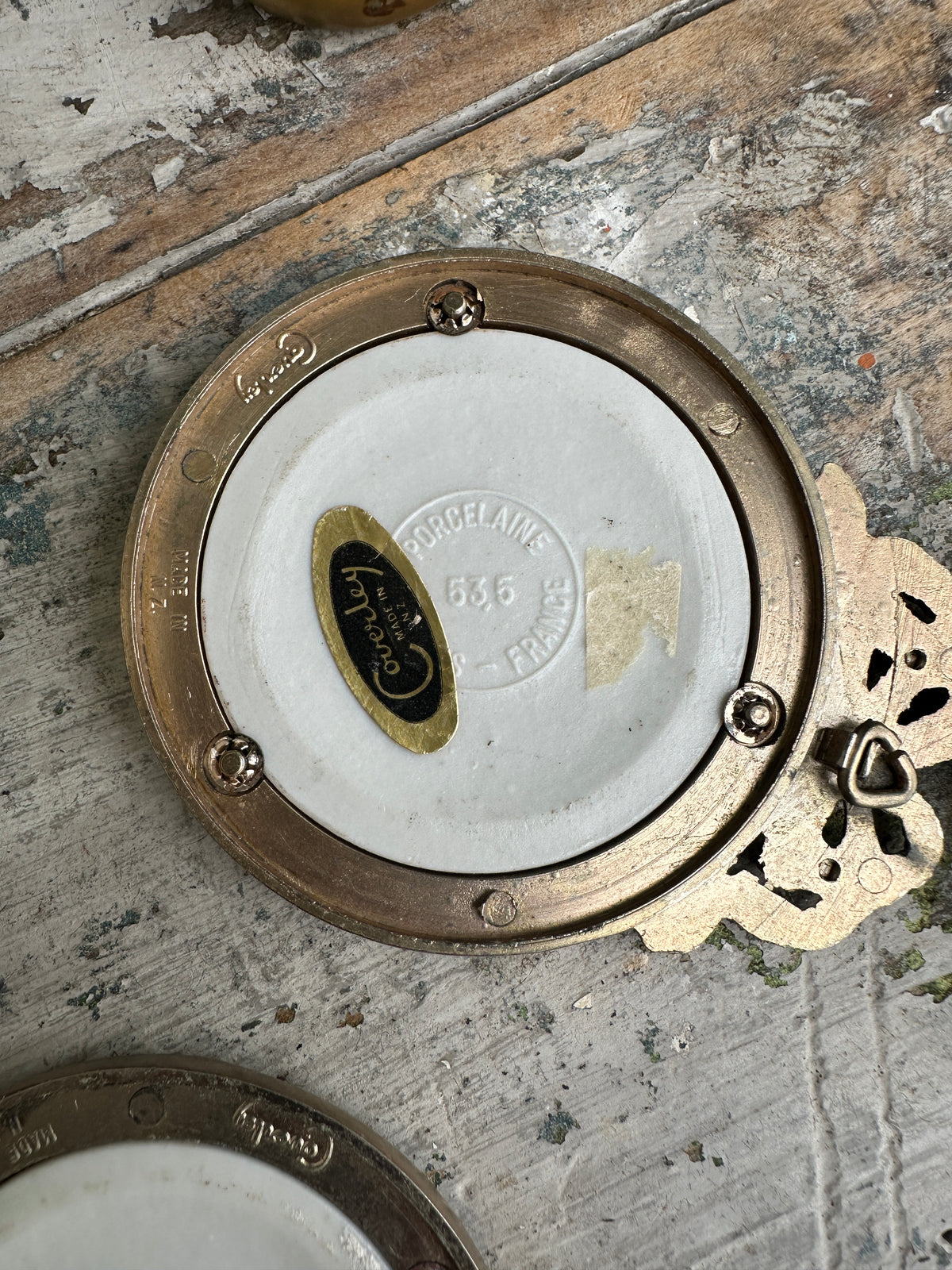 Limoges Porcelain artwork & Frame sold individually