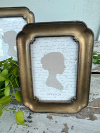Brushed Gold Photo Frame Rectangle 4x6