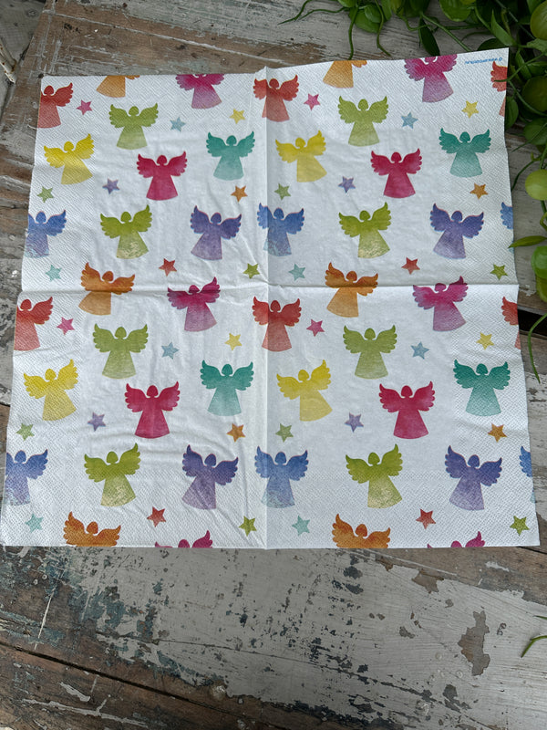 Angel Silhouettes Napkin for Decoupage