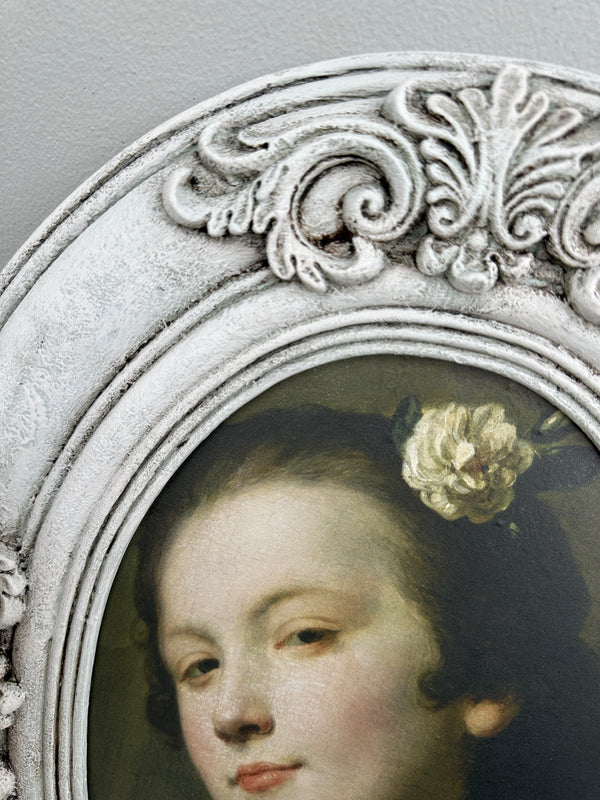 Renaissance Woman in Oval frame 