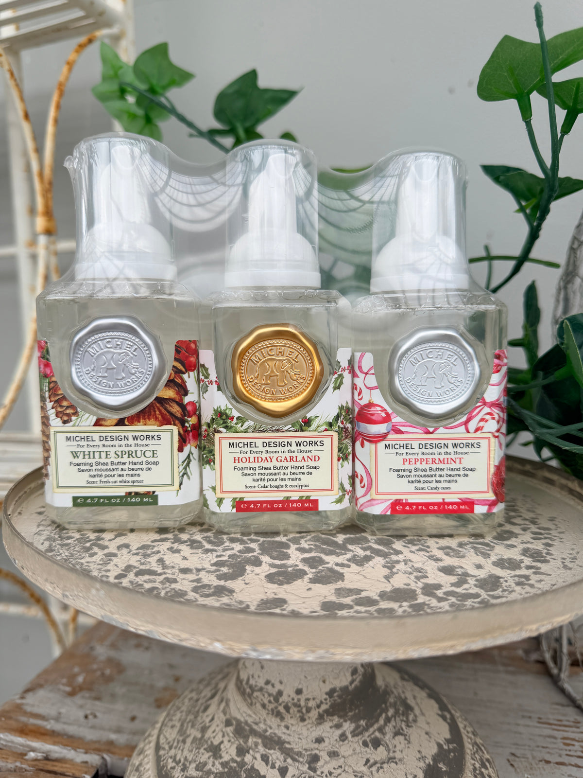 Holiday Wishes Mini Foaming Soap Set Seaside by Michel Design Works