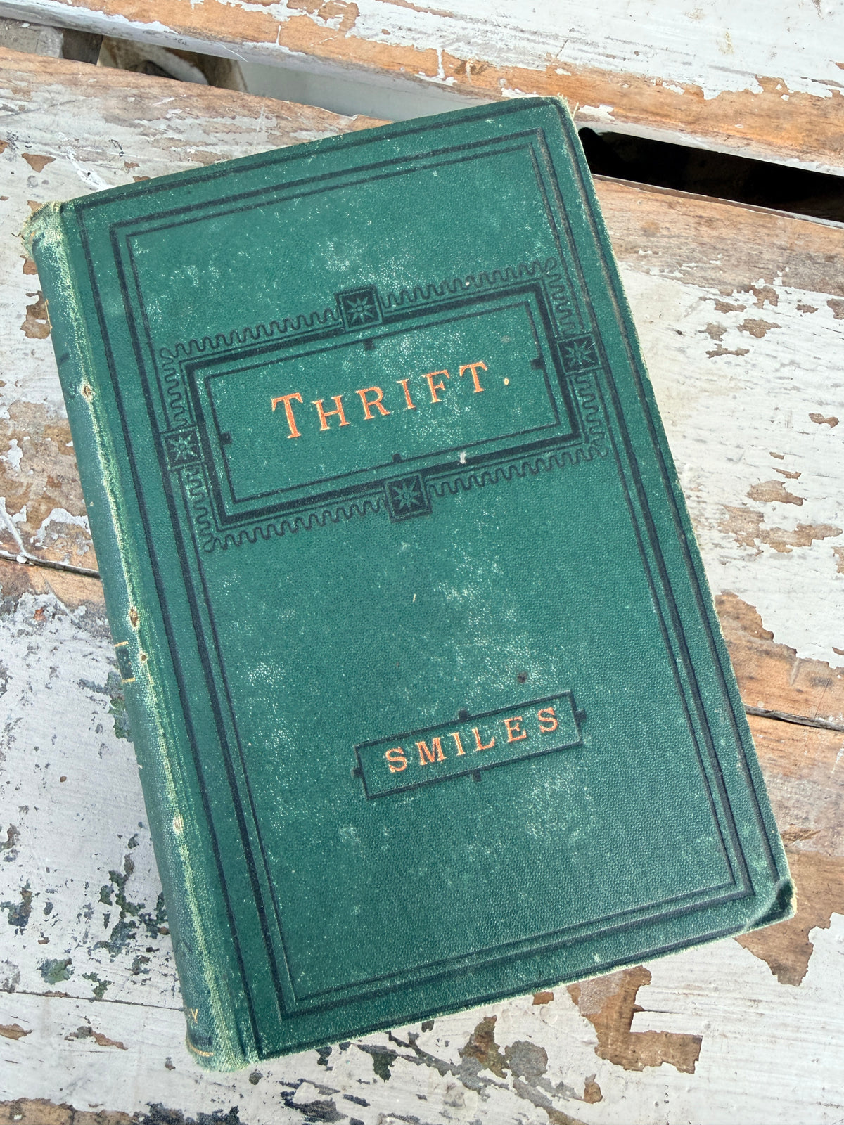1876 Antique Book Thrift By Samuel Smiles