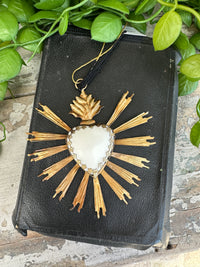 Burst Heart with Stone hanging French Country