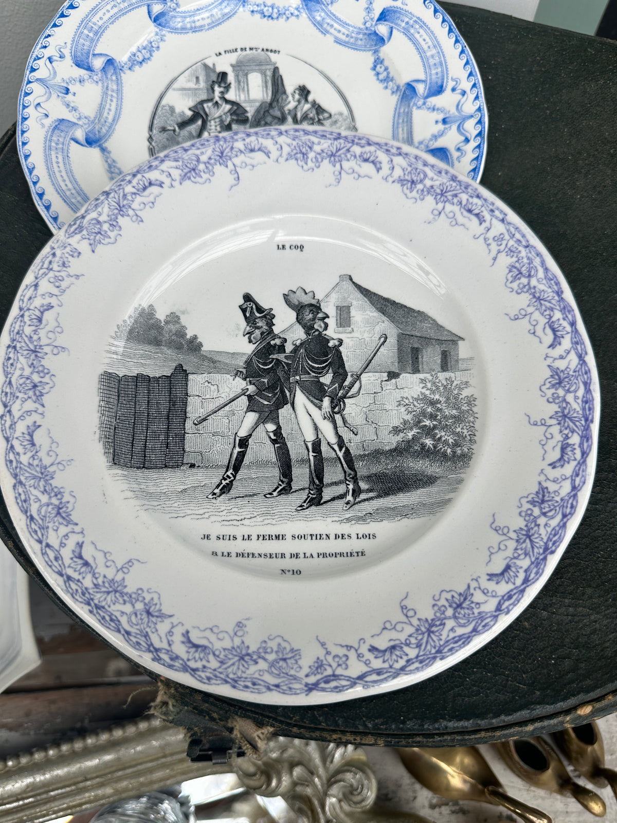 French transferware Plate circa1876 - 1895