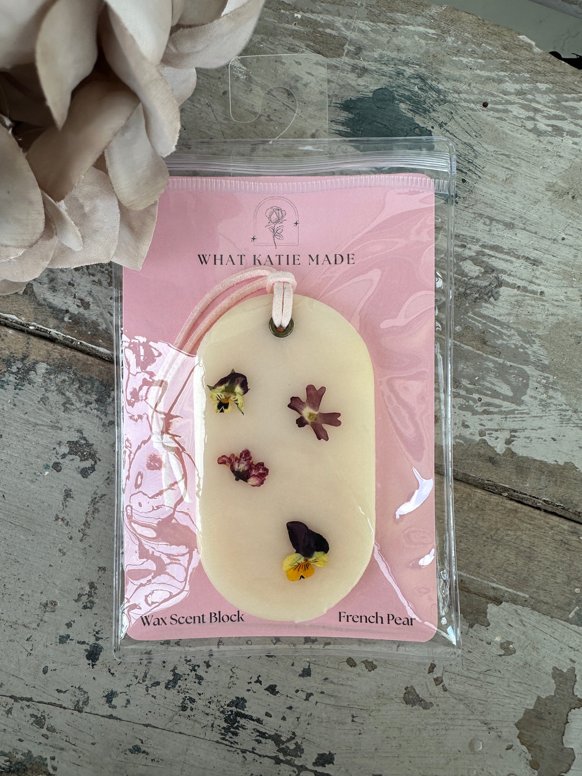 Hanging Wax Scent Block hanging French Pear