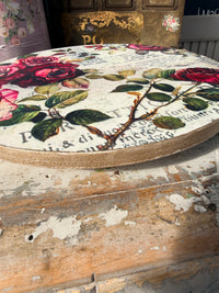 Lazy Susan Crimson Roses