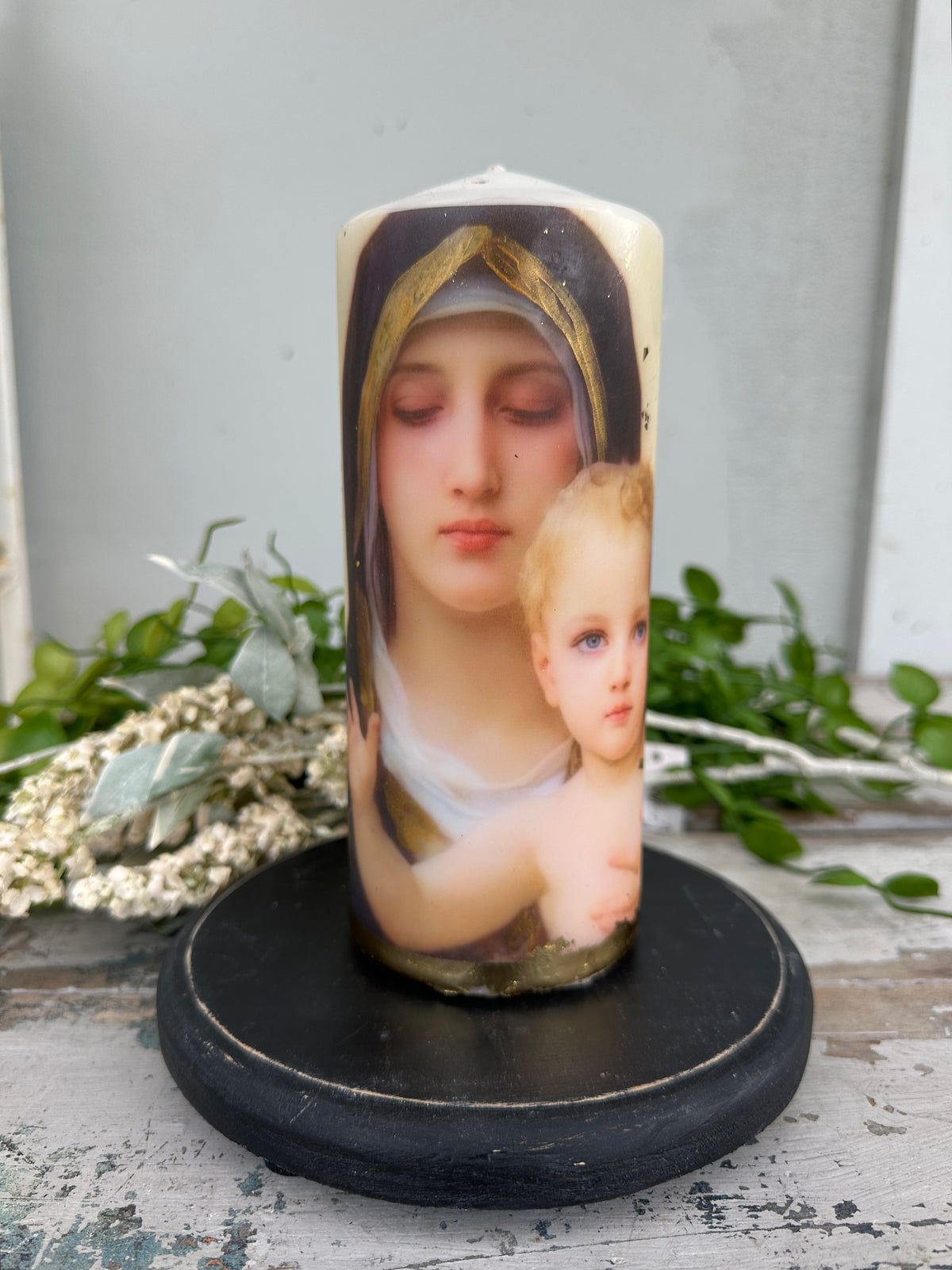 Miriam & Baby Candle Tall
