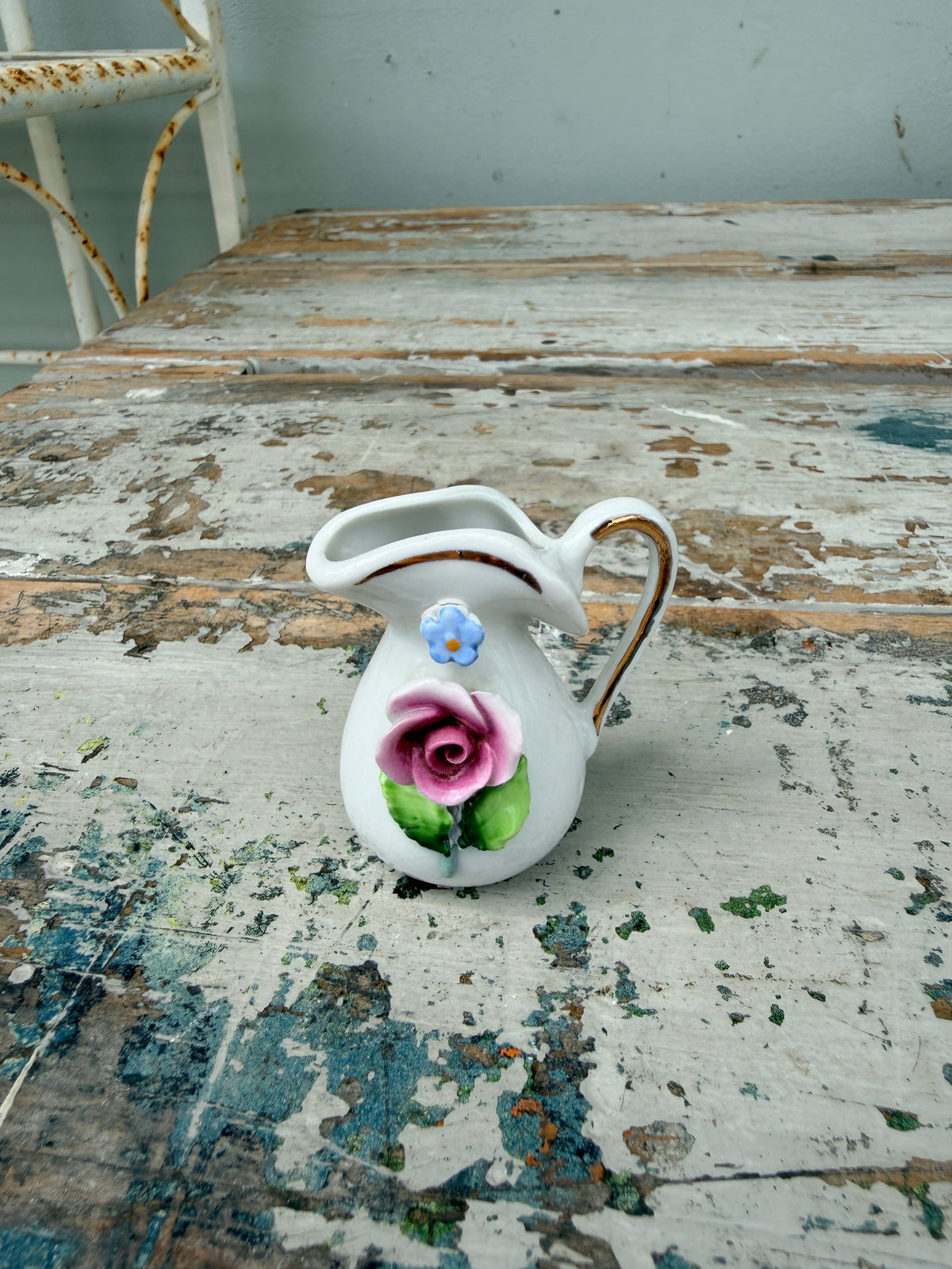 Tiny Floral porcelain jug - choose your design