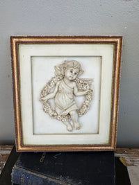 Hand painted Ceramic wall plaque Angelic