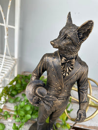 Gentleman Fox with cane and hat