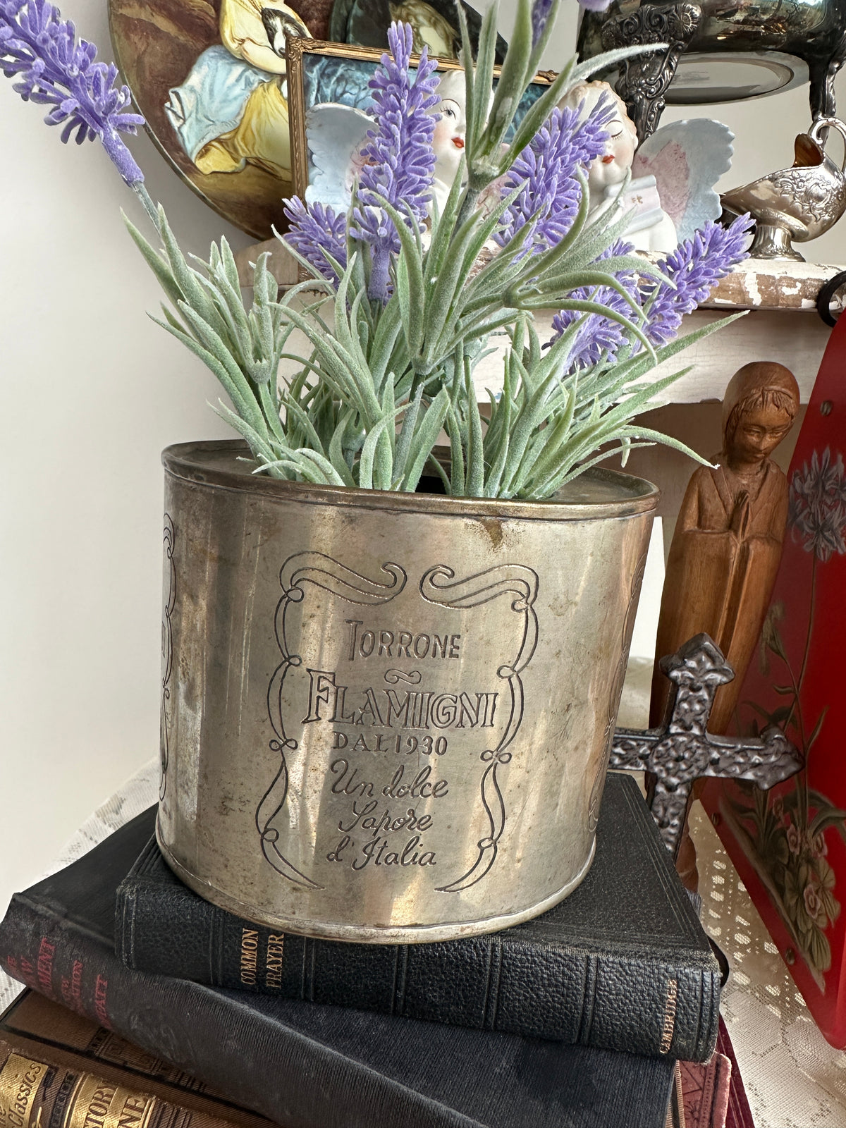 Italian Silver Nougat tin