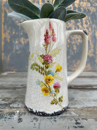 Norwood Jug Cream small w Bright Floral