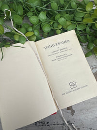 Wing Leader Vintage Book Red