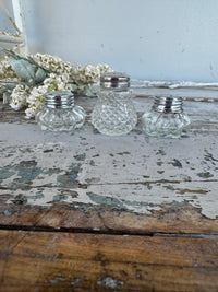 Mini salt shakers set of 3
