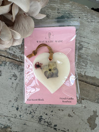 Hanging Wax Scent Block hanging French Vanilla Bourbon