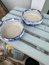 Blue & White planter dish