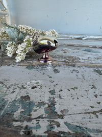 Miniature Silverware Sugar pig with tiny tongs