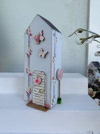 Miniature Handmade Houses Blue series butterflies