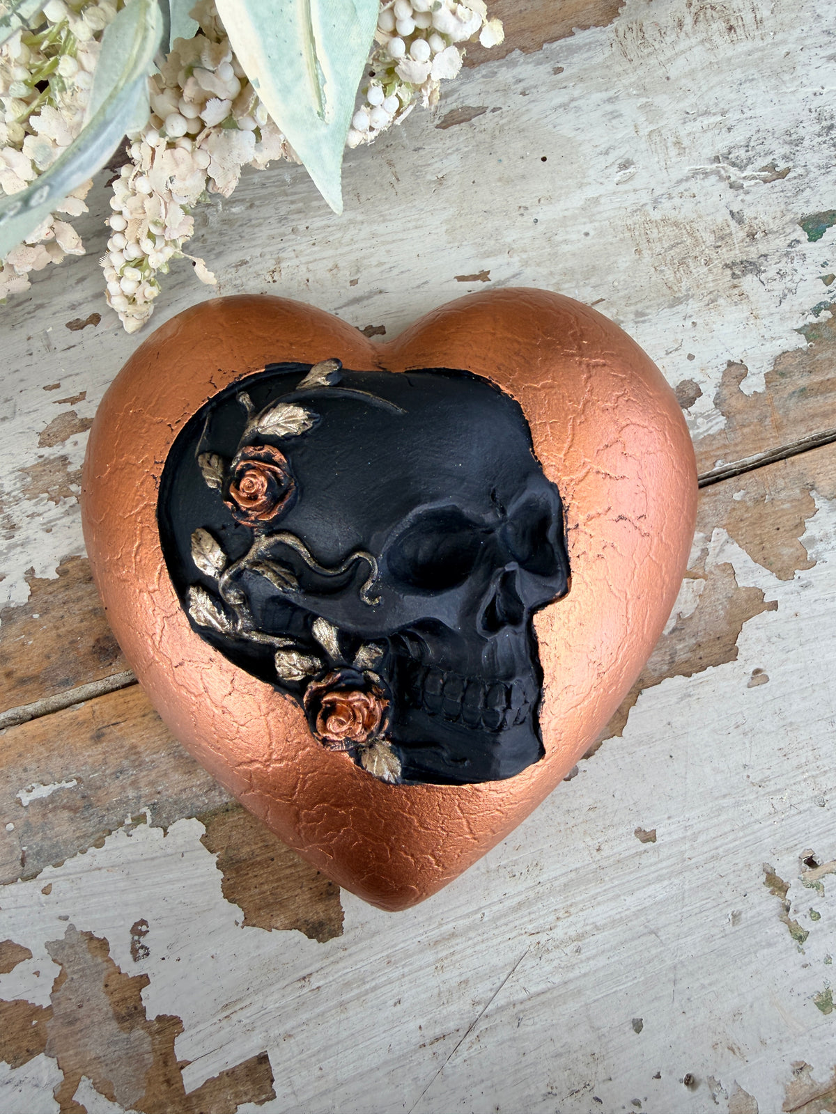 Wall heart Copper Skull