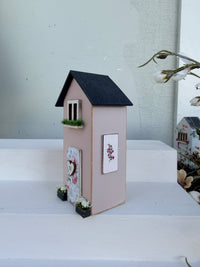 Miniature Handmade Houses pink series #52