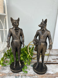 Gentleman Fox with cane
