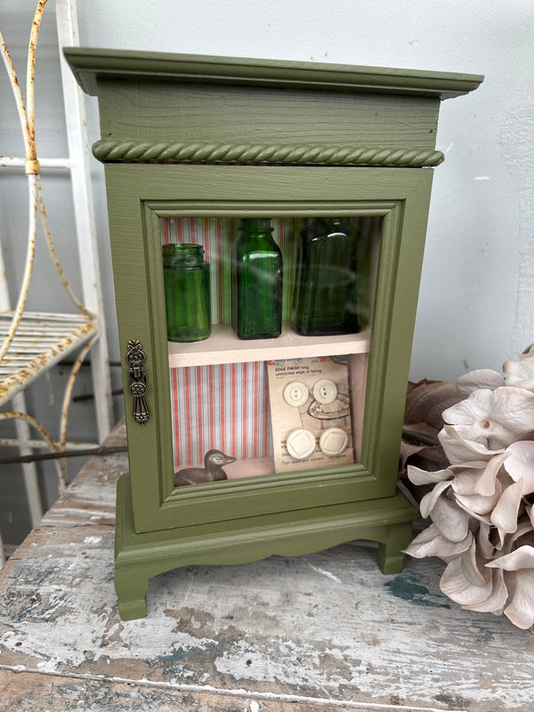 Mini Olive Display cabinet