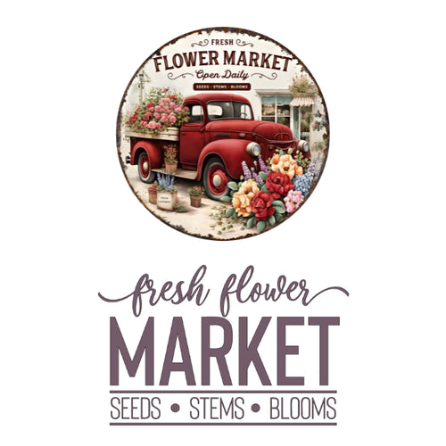 Flower Market Truck White Cloud Transfer