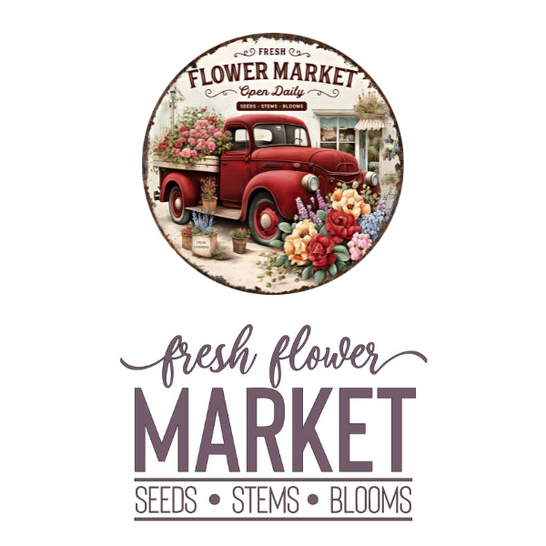 Flower Market Truck White Cloud Transfer
